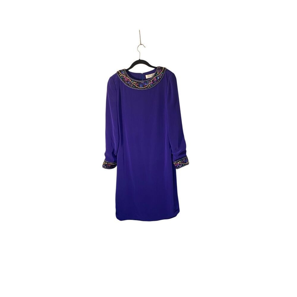 Niteline Della Roufogali purple beaded event dress, formal 8